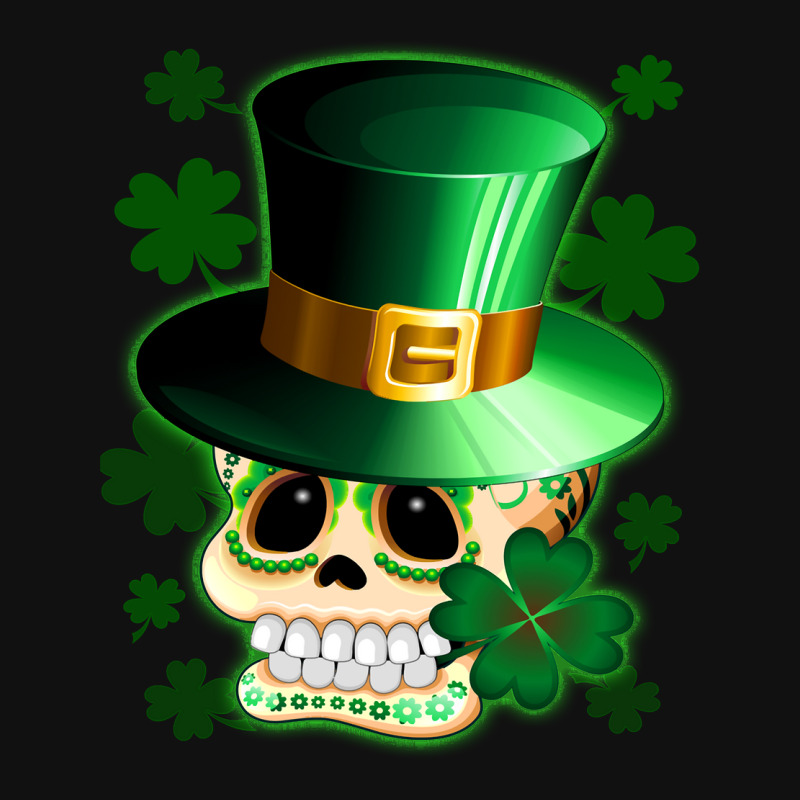 Skull Skeleton St Patricks Day St Patrick Lucky Irish Skull Cartoon Lu