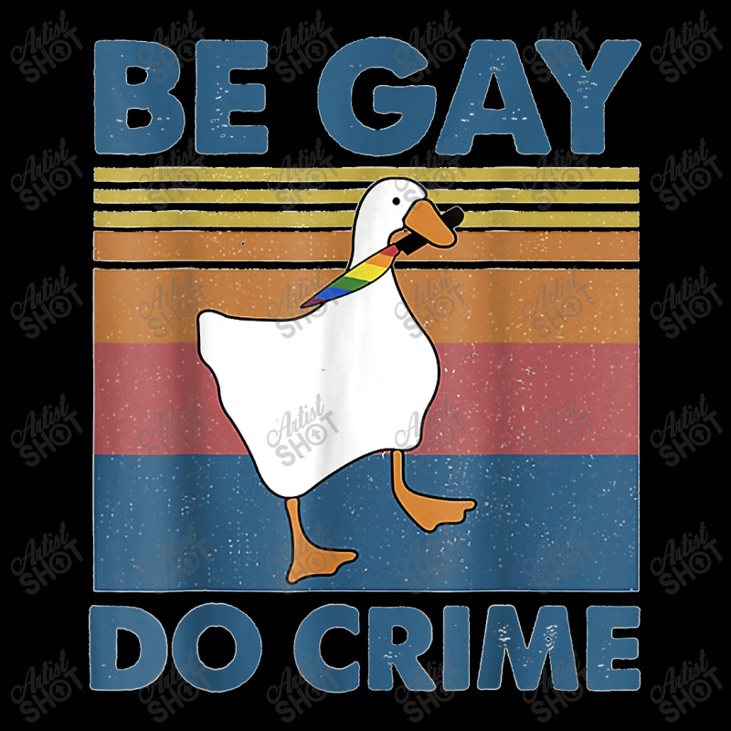 Ibe Gay Do Crime Goose Lgbtqia Pride Funny Duck Lgbt Adjustable Cap By