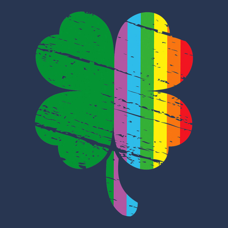 Irish Shamrock Gay Lgbt St Patricks Day Pride Rainbow Men Denim Jacket