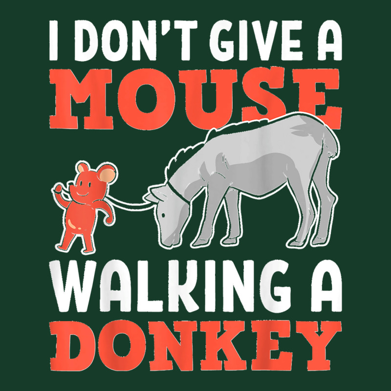 I Don T Give A Mouse Walking A Donkey Funny Rat Ass Visor Hat By Cm