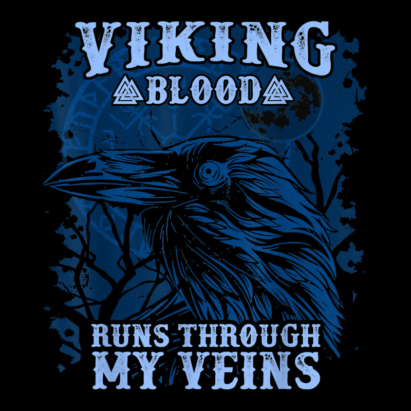 Viking Blood Runs Through My Veins Viking Raven T Shirt Men S Long