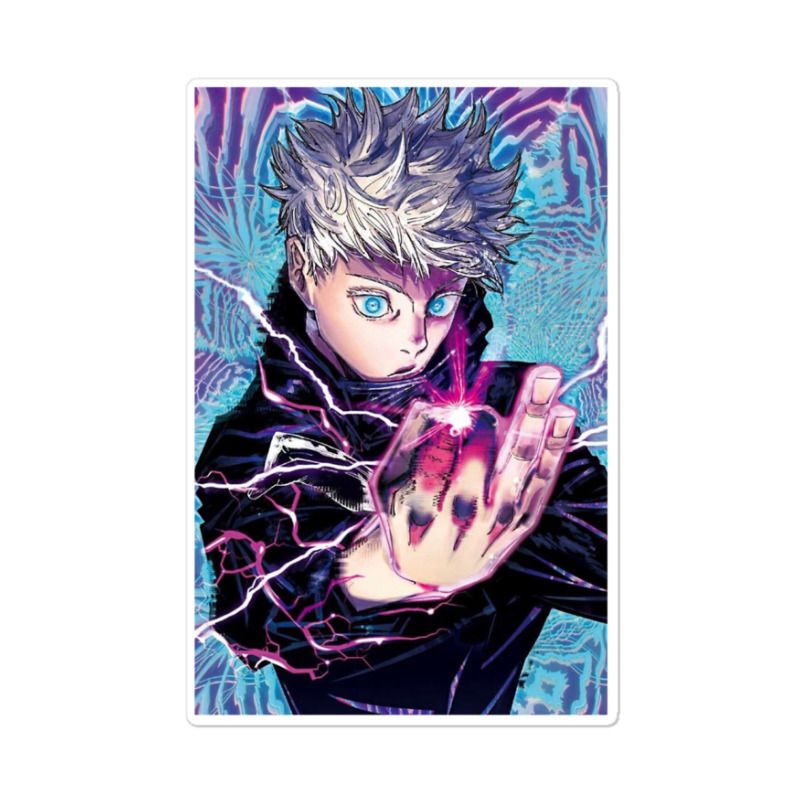 Custom Satoru Gojo Jujutsu Kaisen Colored Manga Panel Sticker By