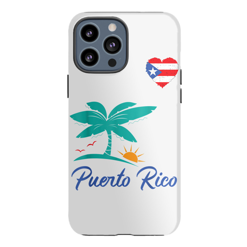 Puerto Rican Hispanic Heritage Heart Boricua Roots T Shirt Iphone 13