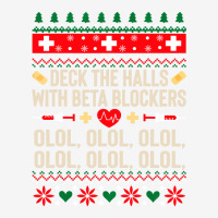 Deck The Halls With Beta Blockers Nurse Ugly Christmas Sweatshirt Baby Beanies | Artistshot