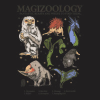 Fantastic Beasts Magizoology Group Grid Poster T-shirt | Artistshot