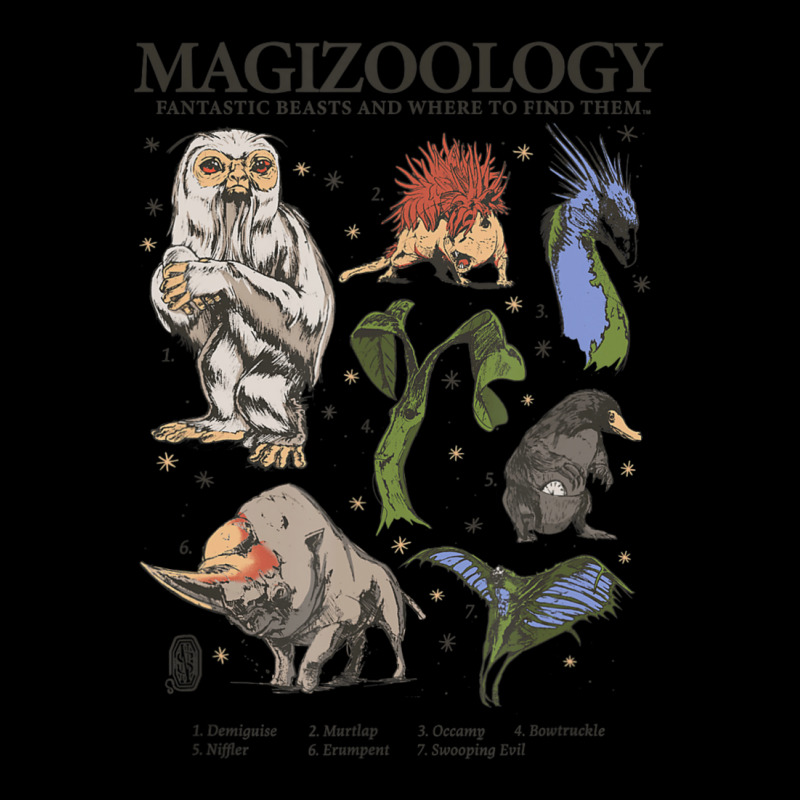 Fantastic Beasts Magizoology Group Grid Poster Lightweight Hoodie | Artistshot