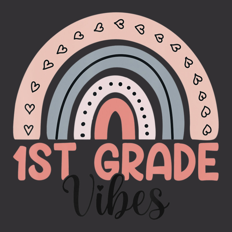 First Grade Vibes 1st Grade First Day Of School Rainbow Vintage Hoodie | Artistshot