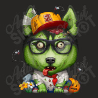 Siberian Husky Zombie Halloween Ladies Fitted T-shirt | Artistshot