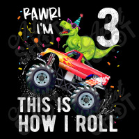 Kids T Rex Dinosaur Monster Truck 3rd Birthday Boys And Girls Design C Long Sleeve Shirts | Artistshot