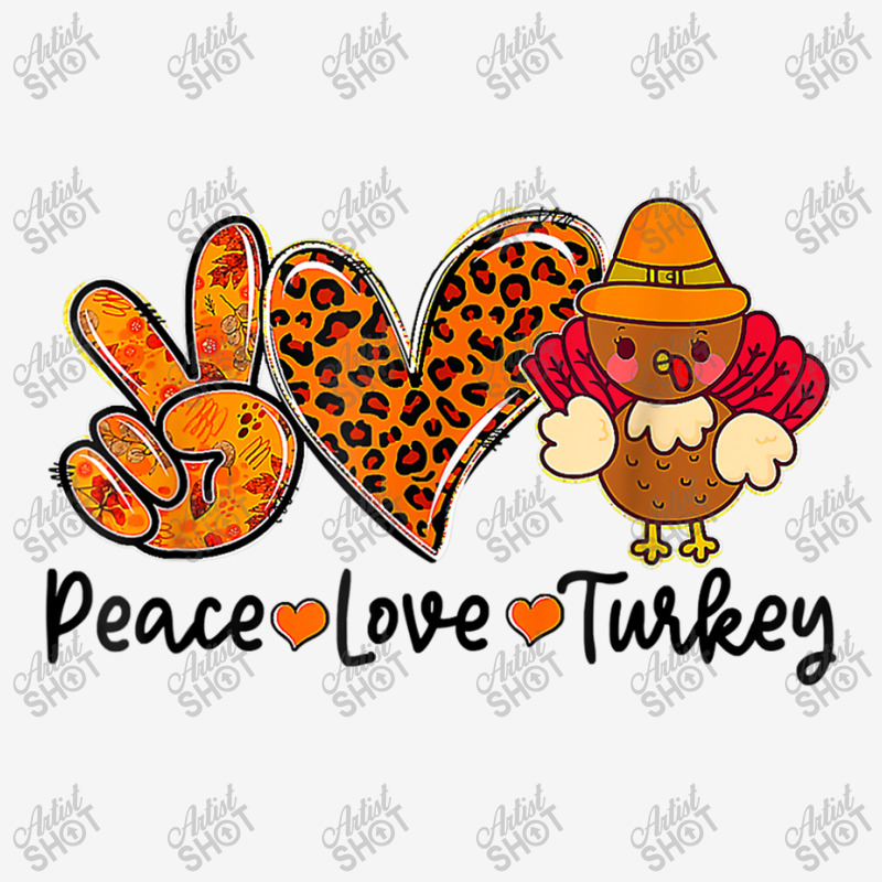 Peace Love Turkey Fall Vibes Spooky Season Thanksgiving Day Gifts Adjustable Cap by CaleDesign | Artistshot