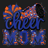 Cheer Mom Blue Orange Leopard Cheer Poms & Megaphone Mens Womens Classic T-shirt | Artistshot