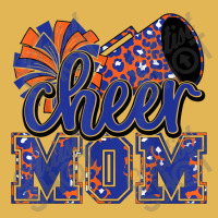 Cheer Mom Blue Orange Leopard Cheer Poms & Megaphone Mens Womens Vintage Hoodie And Short Set | Artistshot