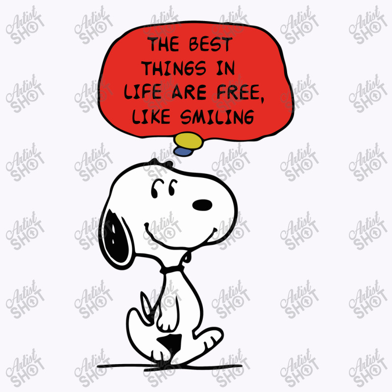 Peanuts Best Things In Life Are Free Tank Top | Artistshot