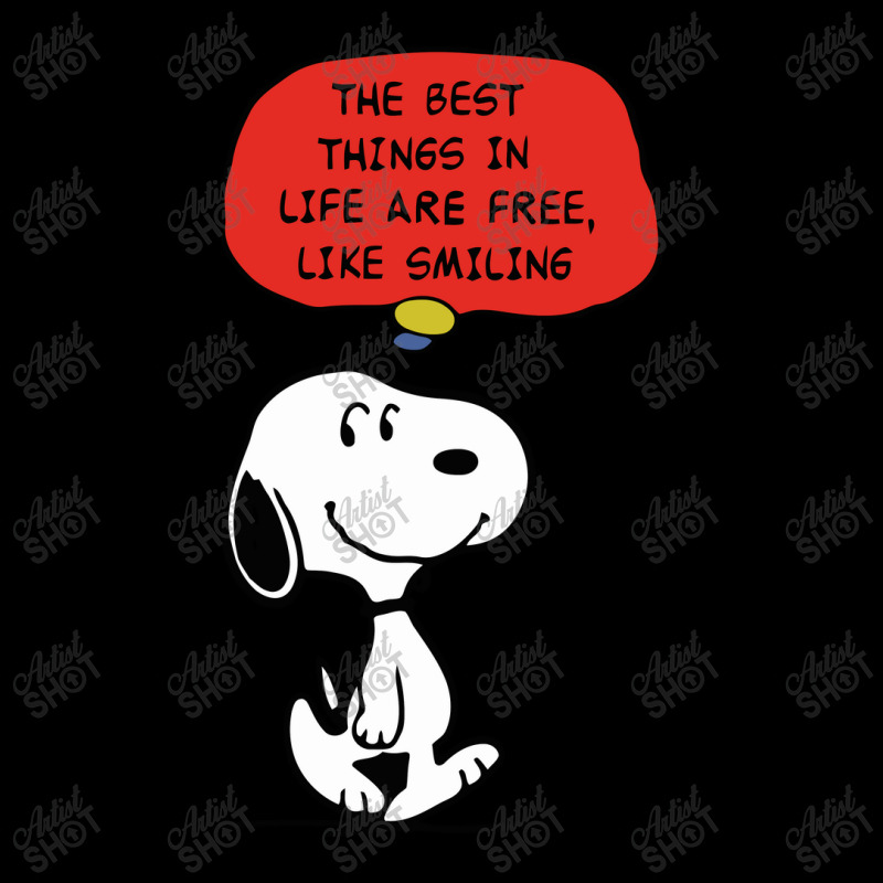 Peanuts Best Things In Life Are Free Fleece Short | Artistshot