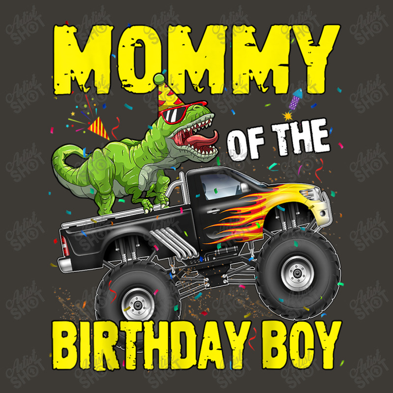 Mommy Of The Birthday Boy Dinosaurs T Rex Monster Truck Characters Car Bucket Hat | Artistshot