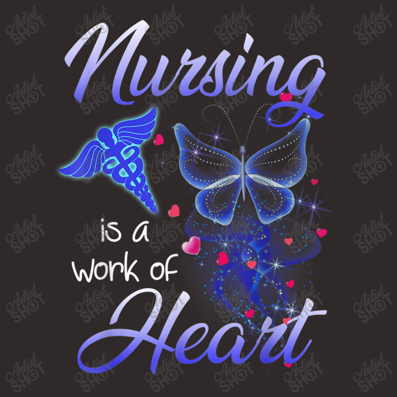 Nursing Is A Work Of Heart Butterfly  T For Nurses Racerback Tank by AntoineDesign | Artistshot