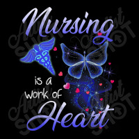 Nursing Is A Work Of Heart Butterfly  T For Nurses Women's V-neck T-shirt | Artistshot