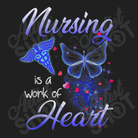 Nursing Is A Work Of Heart Butterfly  T For Nurses Ladies Polo Shirt | Artistshot