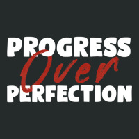 Progress Over Perfection   Motivational Progress Over Perfection Back Women's Triblend Scoop T-shirt | Artistshot