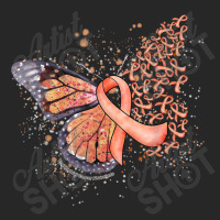 Peach Ribbon Endometrial Cancer Awareness Dripping Butterfly Men's T-shirt Pajama Set | Artistshot