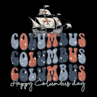 Happy Columbus Day Usa Flag Christopher Columbus Navigator T Shirt Cropped Sweater | Artistshot