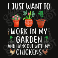 Work In My Garden And Hang Out With My Chickens Gardening Scorecard Crop Tee | Artistshot