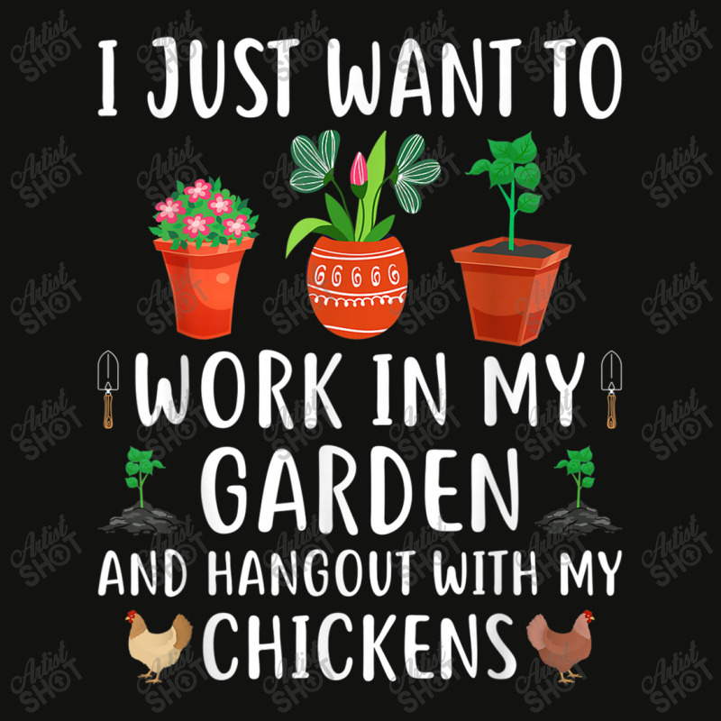 Work In My Garden And Hang Out With My Chickens Gardening Scorecard Crop Tee by MarquesDesign | Artistshot