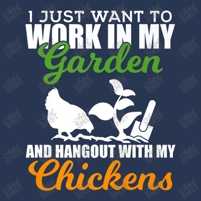 Work In My Garden Hangout With My Chickens Farmers Ladies Denim Jacket by MarquesDesign | Artistshot