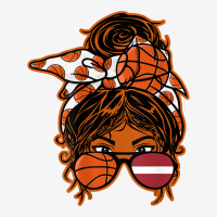 Latvia Brown Skin Basketball Fan Latvian Messy Bun Hair Girl T Shirt Toddler Hoodie | Artistshot