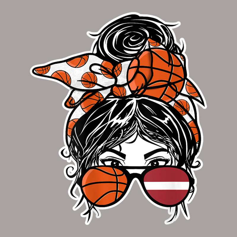 Latvian Messy Bun Hair Girl Latvia Basketball Fans Jersey T Shirt Racerback Tank by pickengtwrentv | Artistshot