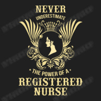 Never Underestimate The Power Of A Registered Nurse Ladies Polo Shirt | Artistshot