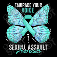 Sexual Assault Awareness Month Butterfly Teal Ribbon Adjustable Cap | Artistshot