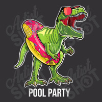 Pool Party T Rex Dinosaur Doughnut Float  T Rex Gift Mens Womens Vintage Short | Artistshot