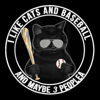 I Like The Cats And Baseball And Maybe 3 People Blackie Cat Legging | Artistshot