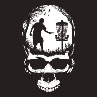 Disc Golf Skull Sunset Halloween T  Shirt Disc Golf Skull Player Retro Tank Top | Artistshot