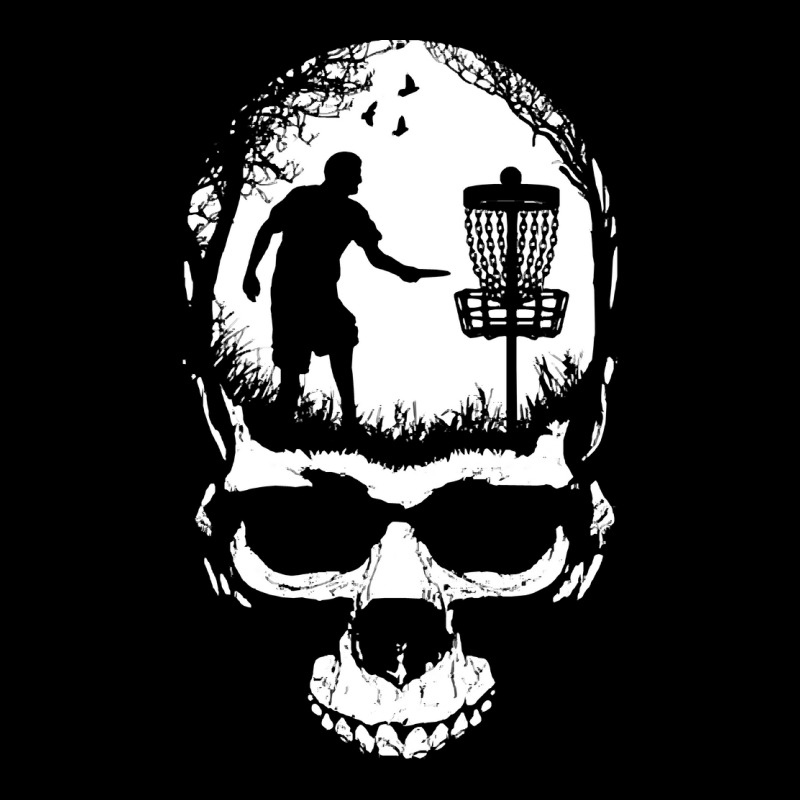 Disc Golf Skull Sunset Halloween T  Shirt Disc Golf Skull Player Retro V-neck Tee | Artistshot