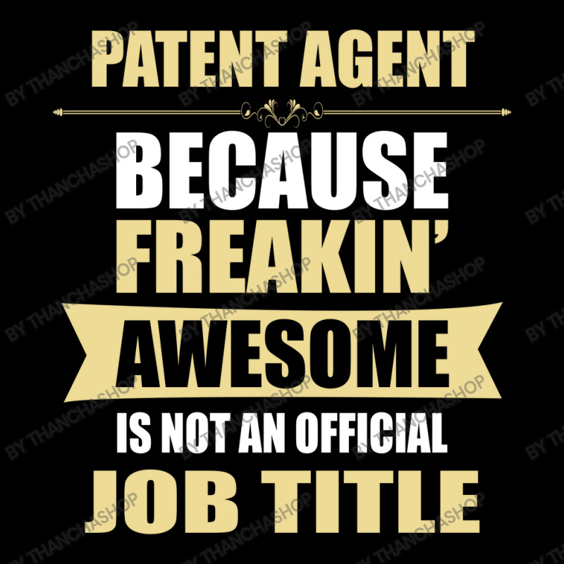 Patent Agent Because Freakin' Awesome Isn't A Job Title Cropped Hoodie by thanchashop | Artistshot