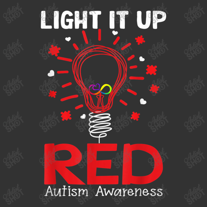 Light It Up Red Shirt, Autism Awareness T Shirt, Autism T Shirt Baby Bodysuit by RoyalStore | Artistshot