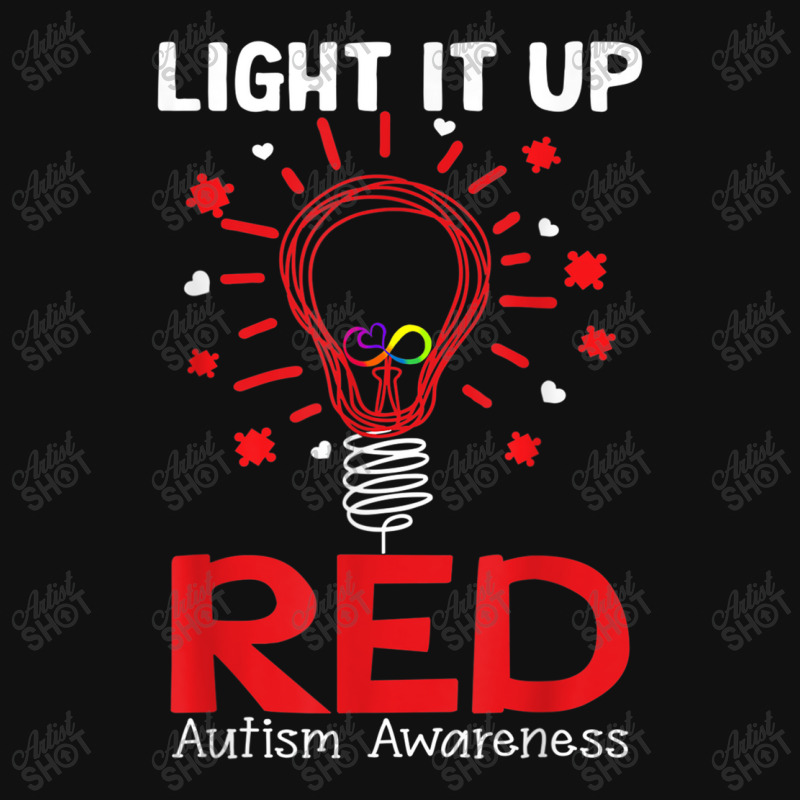 Light It Up Red Shirt, Autism Awareness T Shirt, Autism T Shirt Baby Beanies by RoyalStore | Artistshot