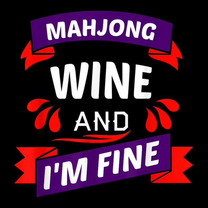 Mahjong Wine And I'm Fine   Cool Mahjong Gift Idea T Shirt Baby Beanies | Artistshot