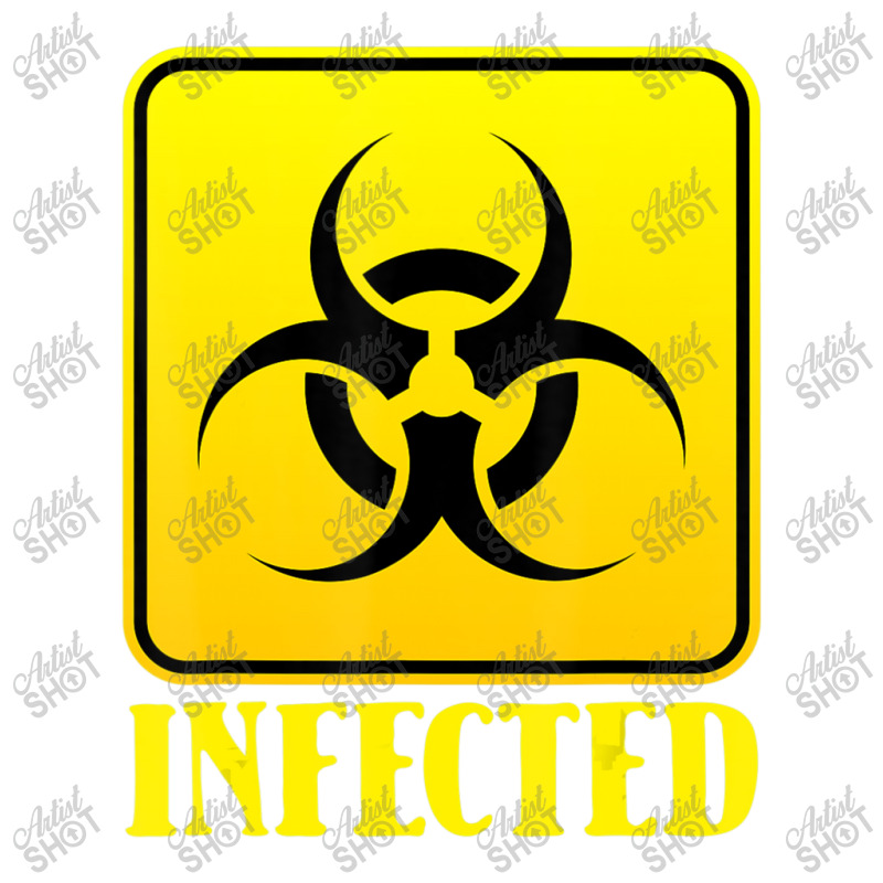 Infected Lazy Halloween Costume Cool Biohazard Symbol Zombie Sticker | Artistshot