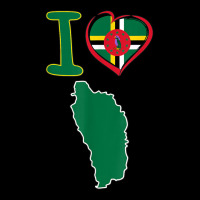 I Love Dominica. Flag In The Shape Of A Heart. Country Map T Shirt Kids Cap | Artistshot