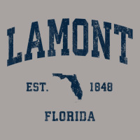 Lamont Florida Fl Vintage Athletic Navy Sports Design T Shirt Racerback Tank | Artistshot