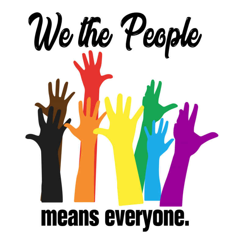 We The People Means Everyone For Light Women's V-Neck T-Shirt by autlu2024 | Artistshot