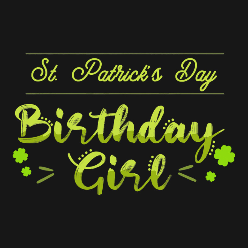 Funny St Patricks Day  For Birthday Girl St Pattys Day Medium-length Apron | Artistshot