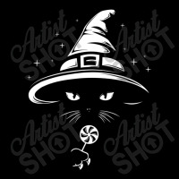 Black Cat Halloween Witch Hat Candy Lovers Cropped Hoodie | Artistshot