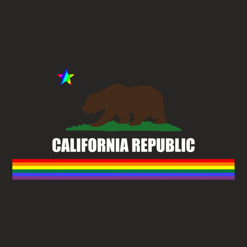 Lgbt California Republic For Dark Ladies Fitted T-Shirt by autlu2024 | Artistshot