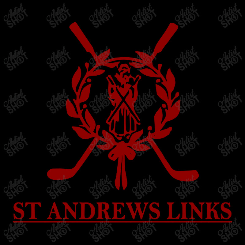 St Andrews Links Cropped Hoodie by GoldenArt | Artistshot