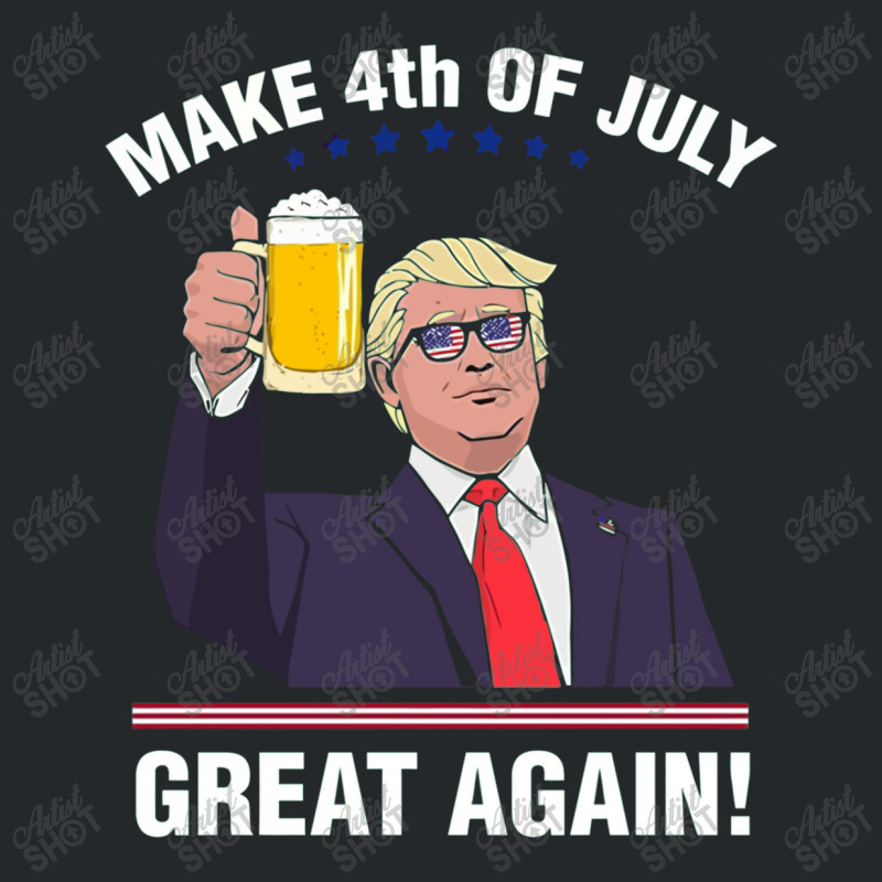 Trump Make 4th Of July Great Again Crewneck Sweatshirt | Artistshot