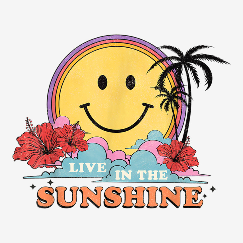 Live In The Sunshine Womens Summer Sunshine Happy Sun Smile T Shirt Shield Patch | Artistshot